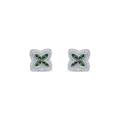 Emerald Radiance Marquise Earrings-Jamilah Jewels