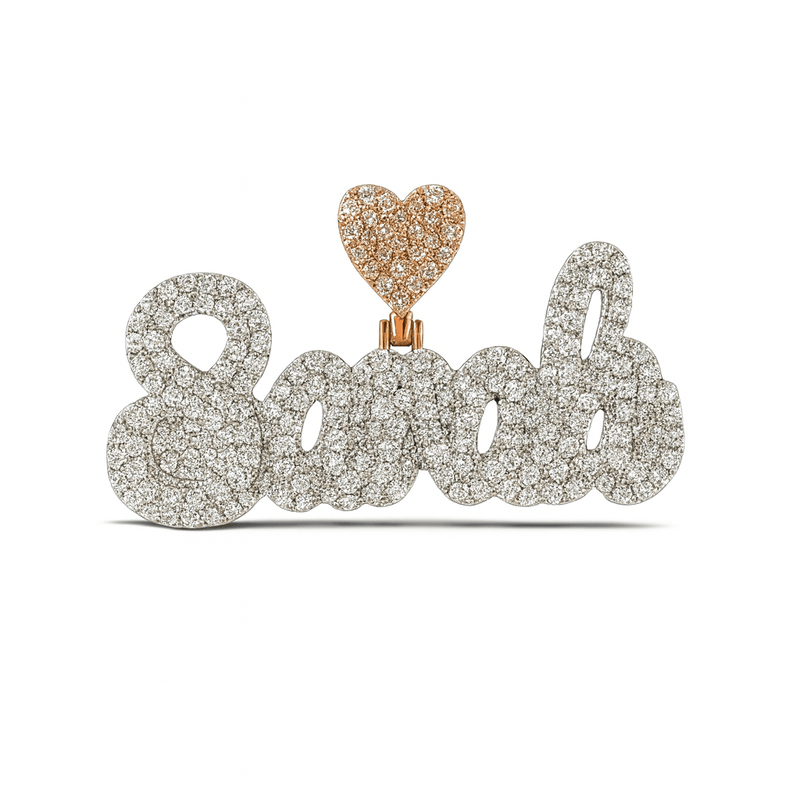 custom name pendant + FREE tennis chain-Jamilah Jewels