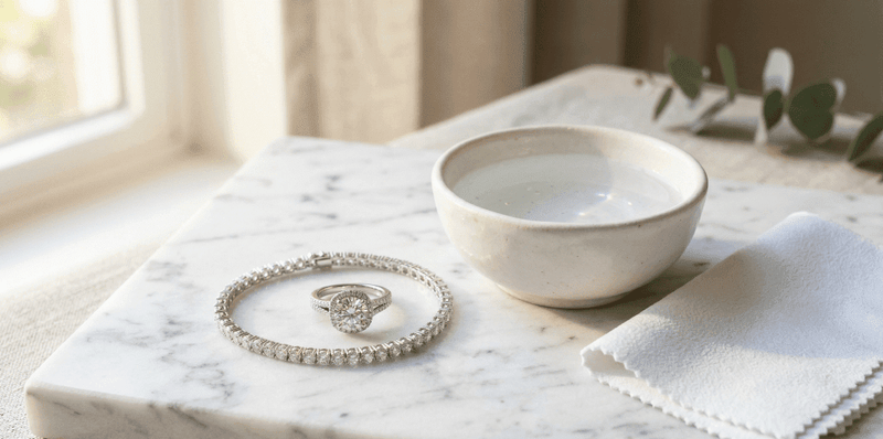 How to Clean Moissanite Jewellery at Home (The Right Way)