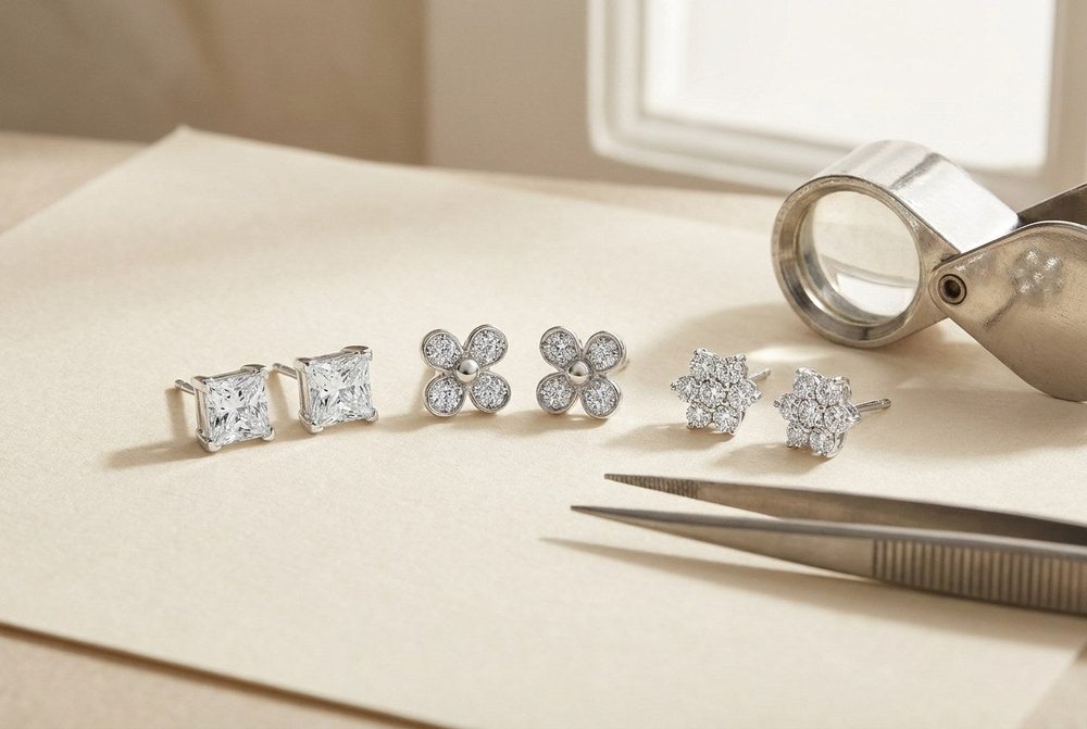 Moissanite Earrings Buying Guide: Style, Size, Stones and Backs