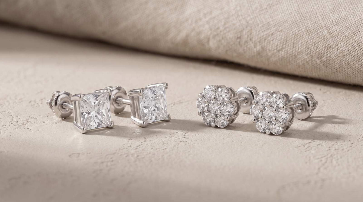Princess-Cut vs Round Moissanite Studs: Which to Choose