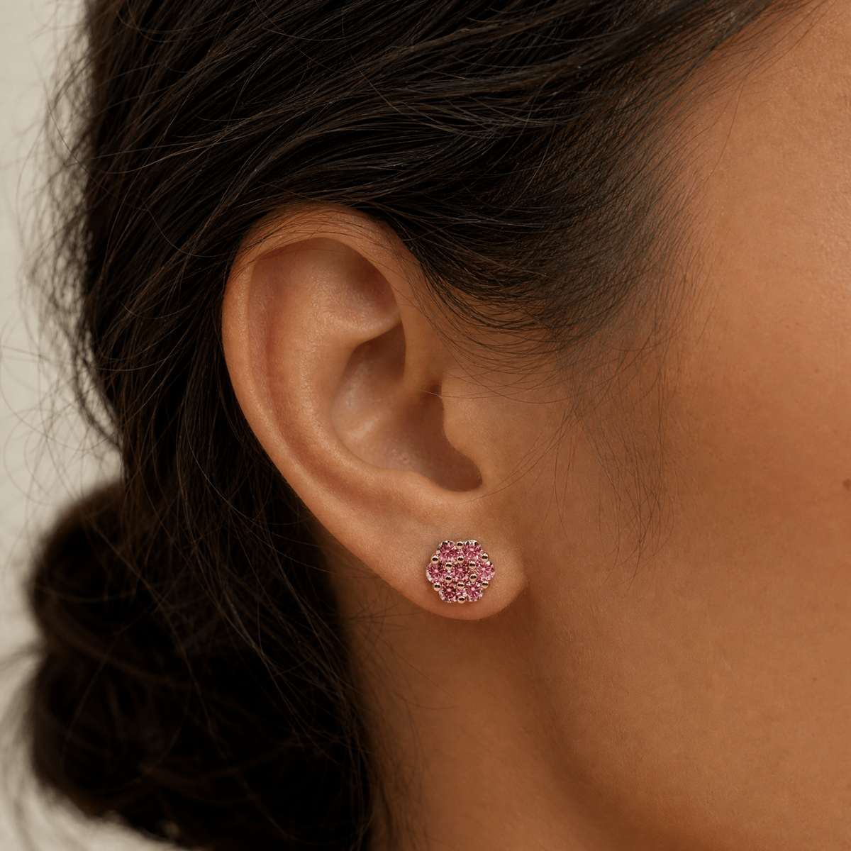 Luxurious Cluster Earrings VVS1 Lab Stones by Jamilah Jewels - VVS Moissanite & .925 Sterling Silver Jewelry