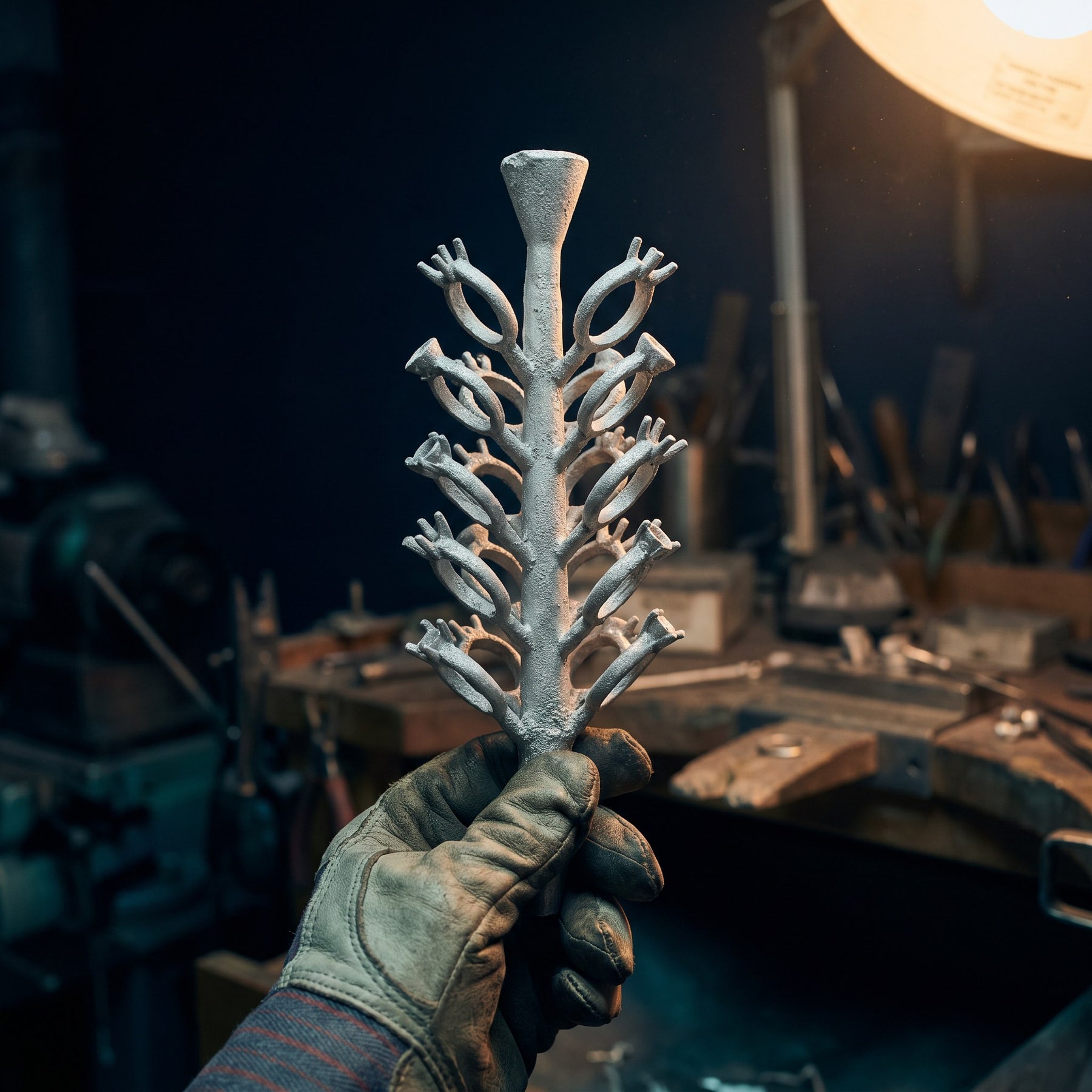Silver casting for a custom piece