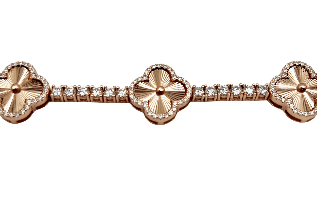 3mm LUXE CLOVER TENNIS BRACELET-Jamilah Jewels