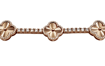 3mm LUXE CLOVER TENNIS BRACELET-Jamilah Jewels