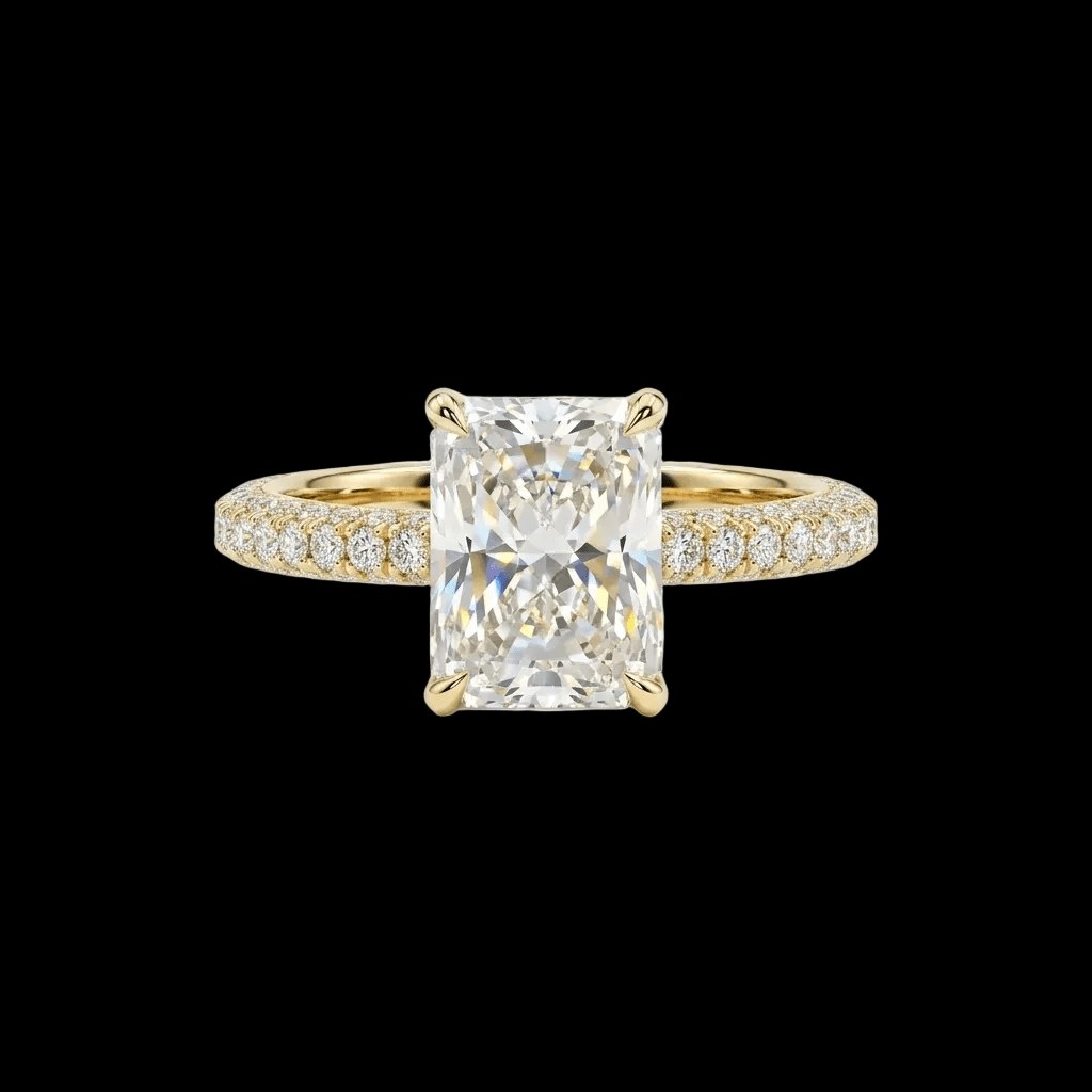 Custom moissanite piece made by Jamilah Jewels