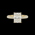 Custom 2 CT Radiant Cut Wedding Ring by Jamilah Jewels - VVS Moissanite & .925 Sterling Silver Jewelry