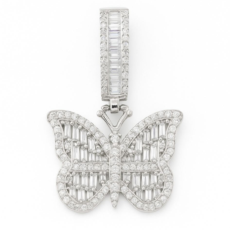 Butterfly Baguette Luxury Pendant-Jamilah Jewels