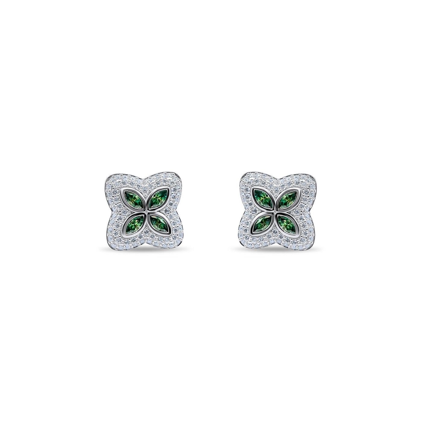 Emerald Radiance Marquise Earrings-Jamilah Jewels