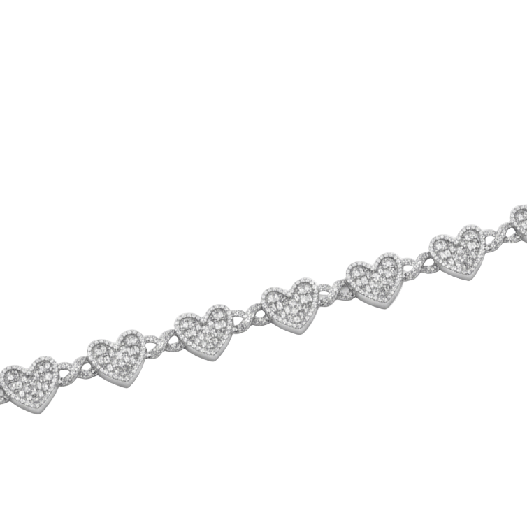 ‘Eternal Flame’ Baguette Heart Bracelet-Jamilah Jewels