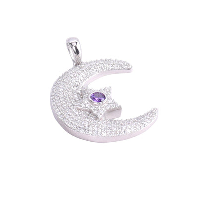 'Eternal Light' Moon and Star pendant-Jamilah Jewels