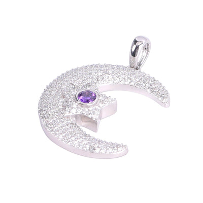 'Eternal Light' Moon and Star pendant-Jamilah Jewels