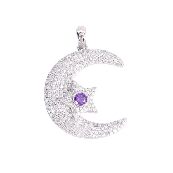 'Eternal Light' Moon and Star pendant-Jamilah Jewels