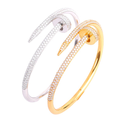 'Forged Spirit' Modern Nail Bracelet-Jamilah Jewels