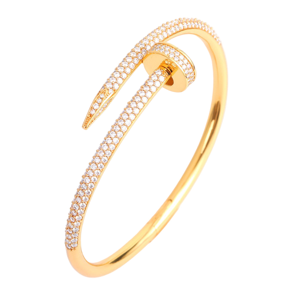 'Forged Spirit' Modern Nail Bracelet-Jamilah Jewels