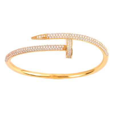 'Forged Spirit' Modern Nail Bracelet-Jamilah Jewels