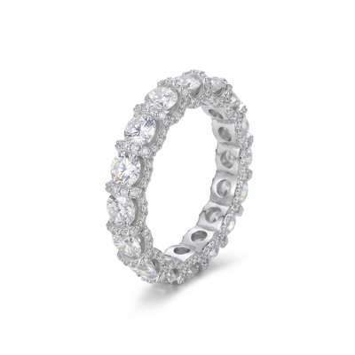 'Grounded Soul' Clean Form Band by Jamilah Jewels - VVS Moissanite & .925 Sterling Silver Jewelry