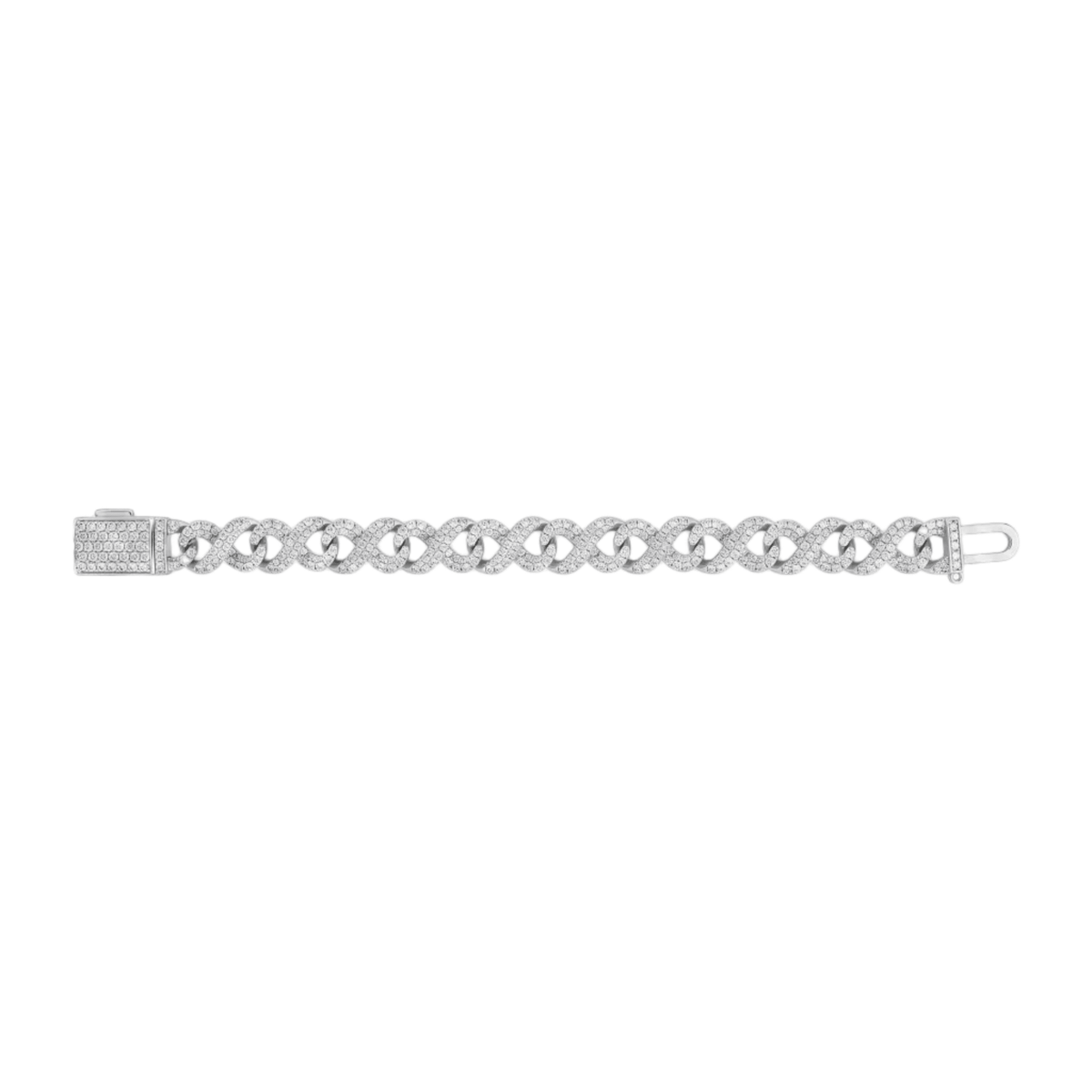 ‘Never Ending’ Infinity Loop Bracelet by Jamilah Jewels - VVS Moissanite & .925 Sterling Silver Jewelry