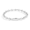 Diamond bracelet on a white background