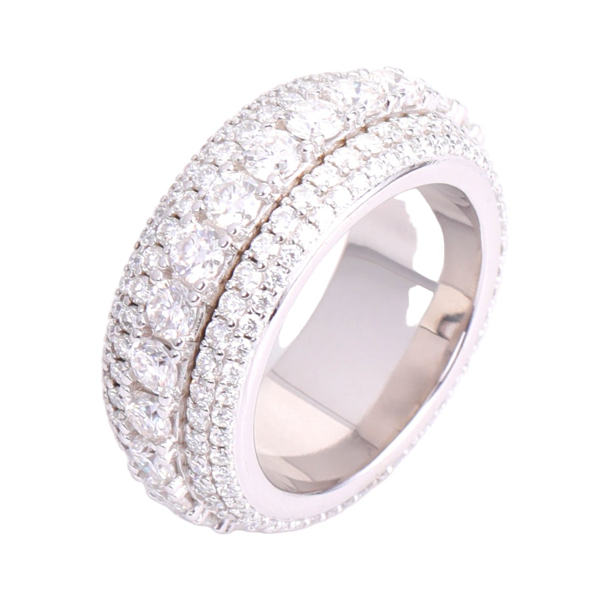 'Layered Brilliance' Modern ring-Jamilah Jewels