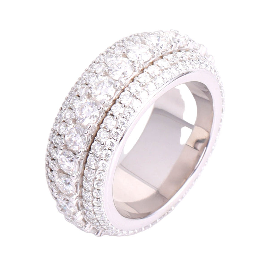 'Layered Brilliance' Modern ring-Jamilah Jewels