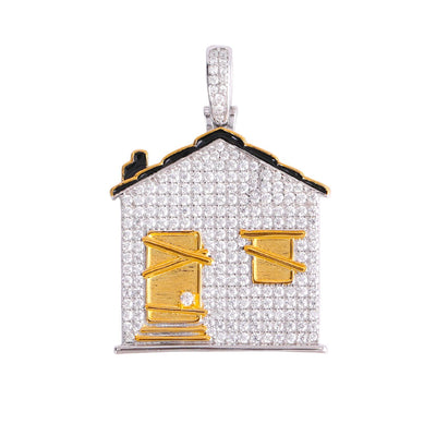 'Legacy Block' Trap House Pendant-Jamilah Jewels