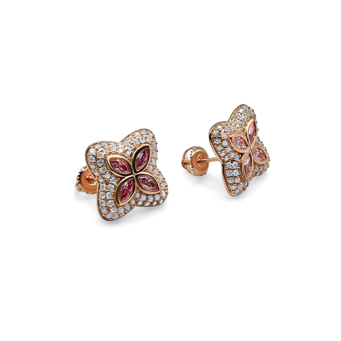 Radiant Marquise Rose Gold Earrings-Jamilah Jewels