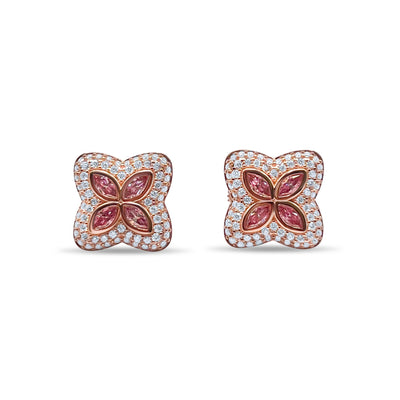 Radiant Marquise Rose Gold Earrings-Jamilah Jewels