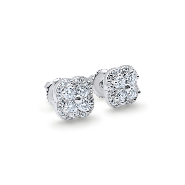 Timeless Clover Elegance Stud Earrings-Jamilah Jewels