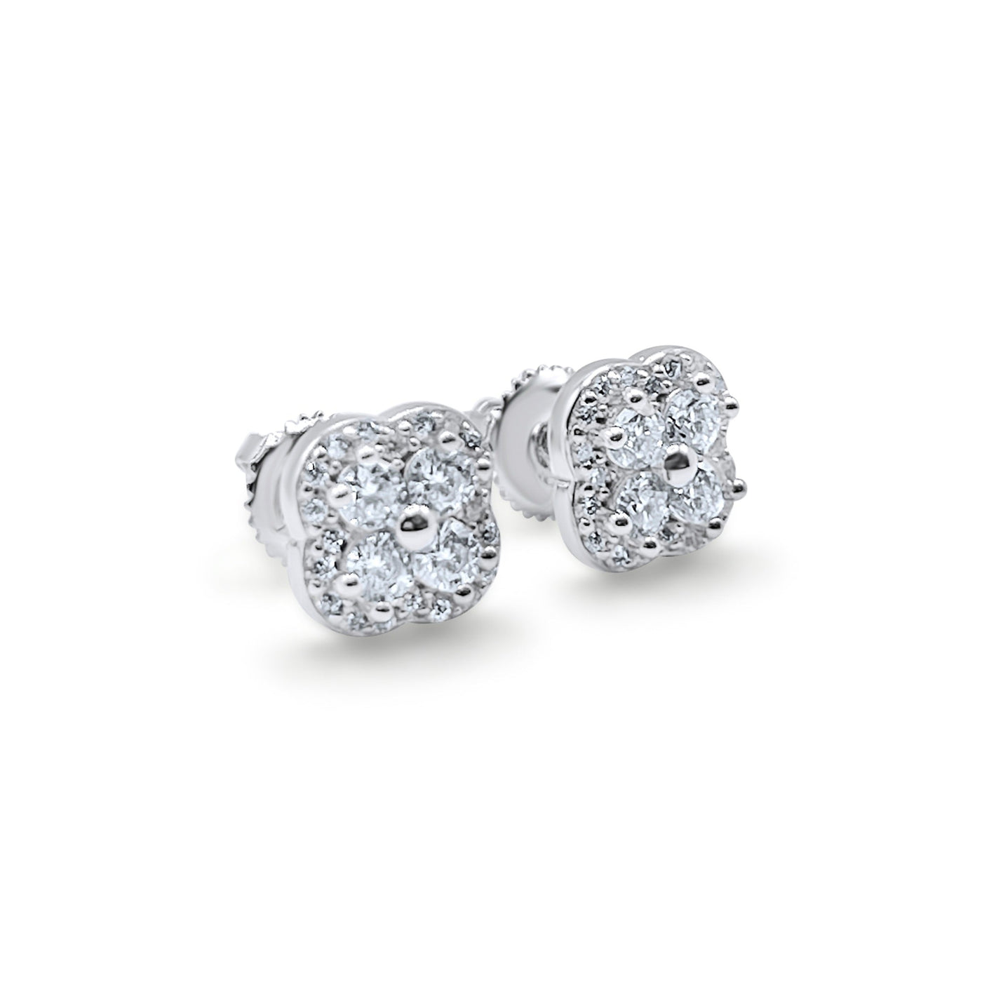 Timeless Clover Elegance Stud Earrings-Jamilah Jewels