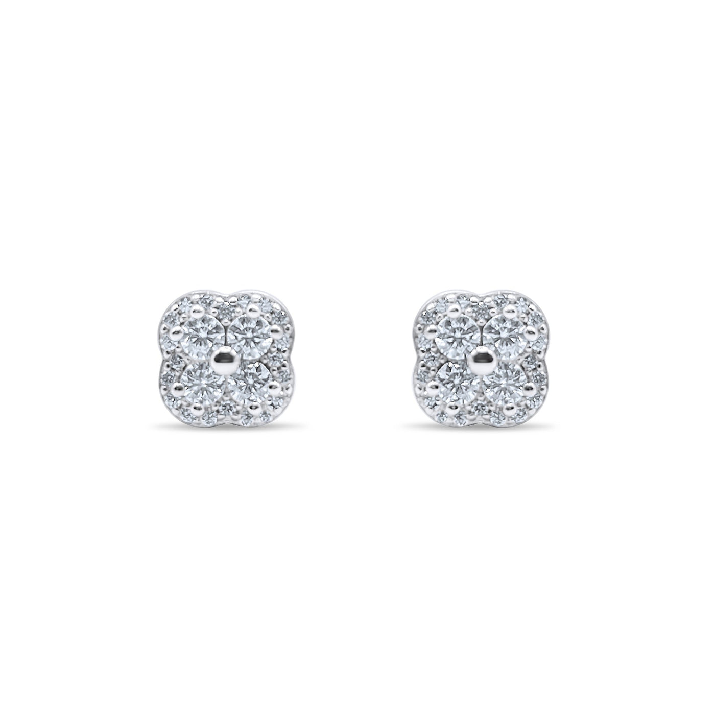 Timeless Clover Elegance Stud Earrings-Jamilah Jewels