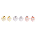 Timeless Heart Pavé Earrings VVS Stones-Jamilah Jewels