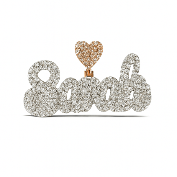 custom name pendant + FREE tennis chain-Jamilah Jewels