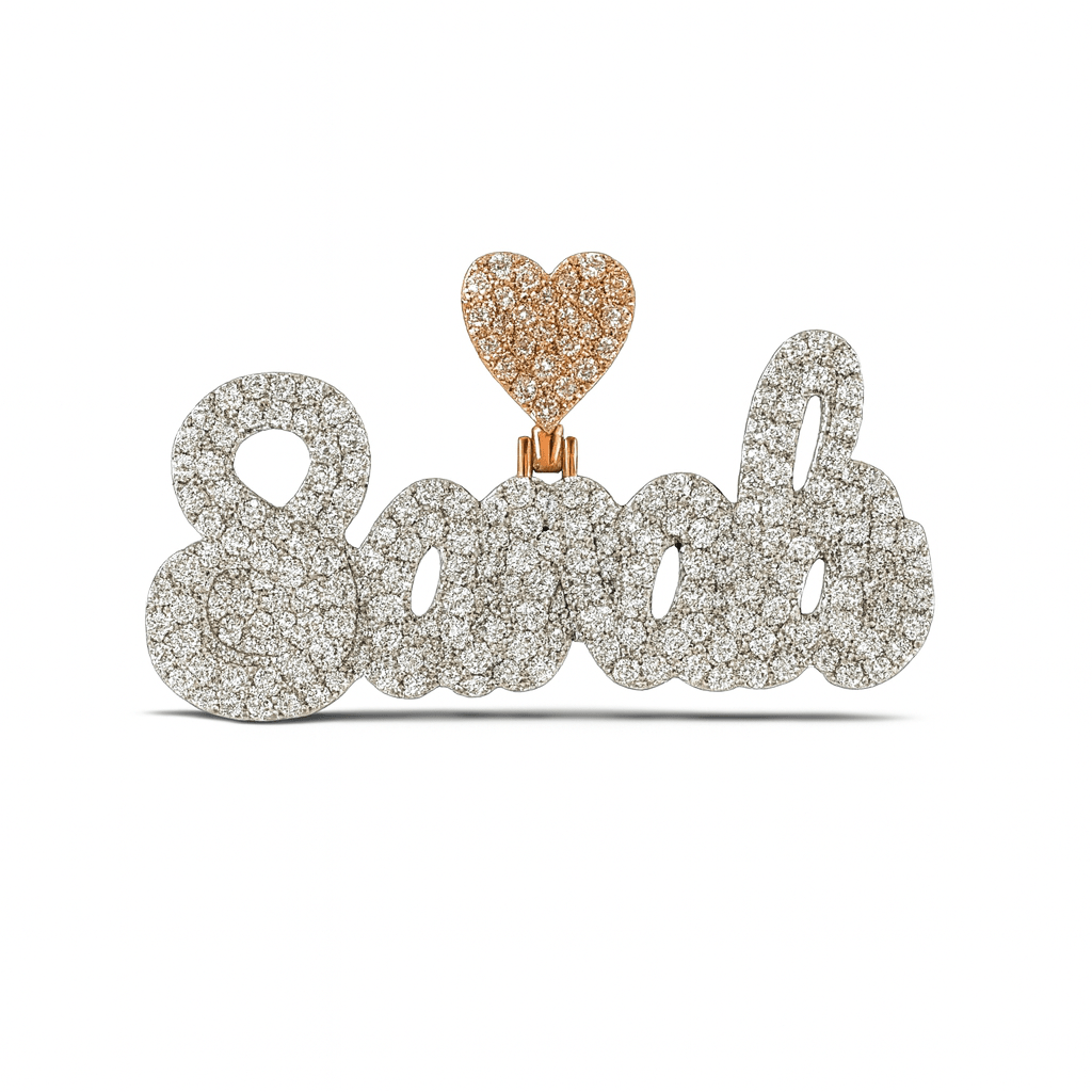 custom name pendant + FREE tennis chain-Jamilah Jewels