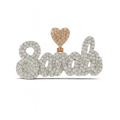 custom name pendant + FREE tennis chain-Jamilah Jewels