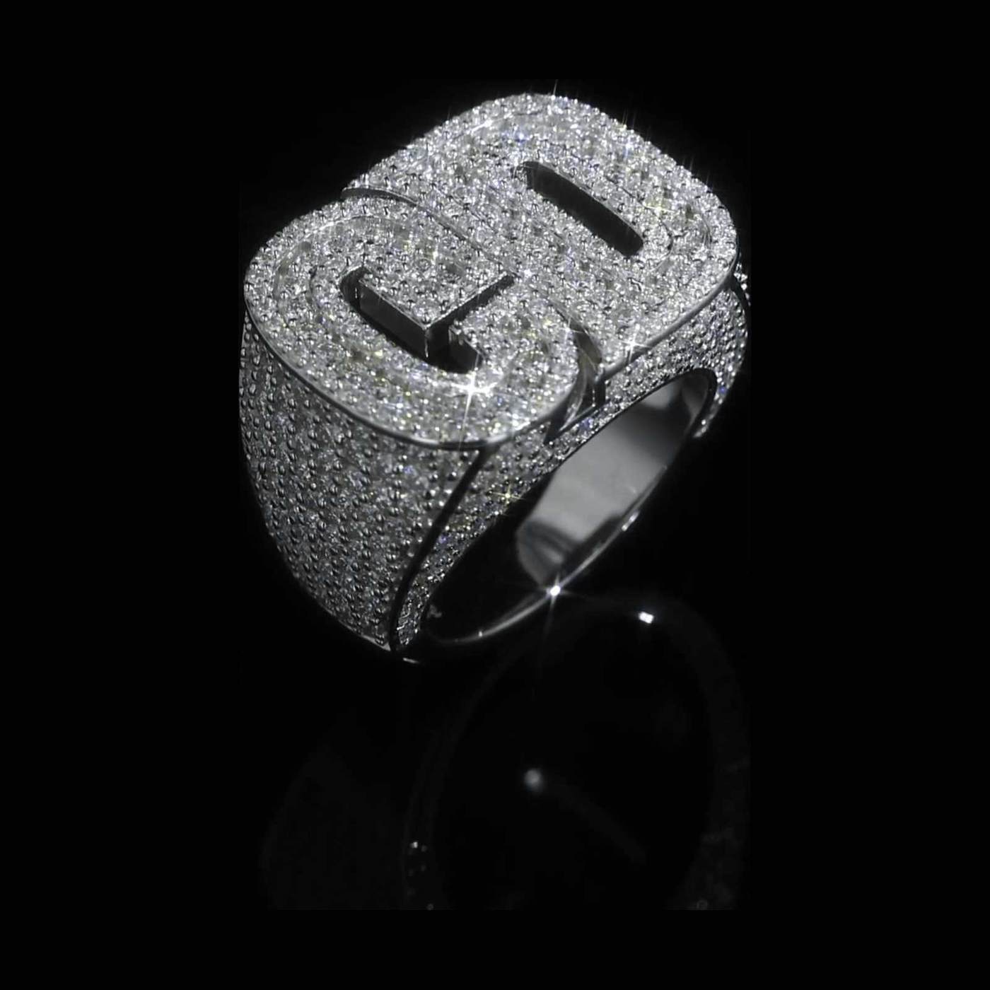 Custom GD Pinky Ring - Side View