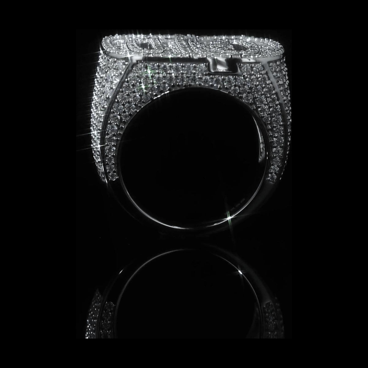 Custom GD Pinky Ring - Angle View