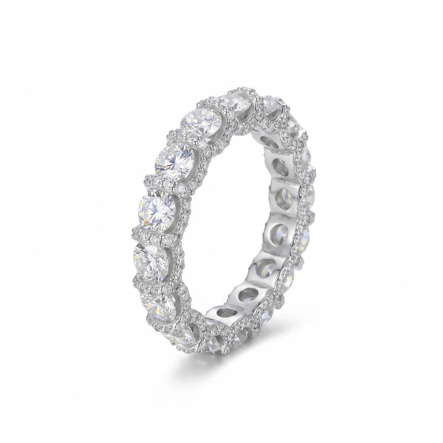 'Grounded Soul' Clean Form Band by Jamilah Jewels - VVS Moissanite & .925 Sterling Silver Jewelry