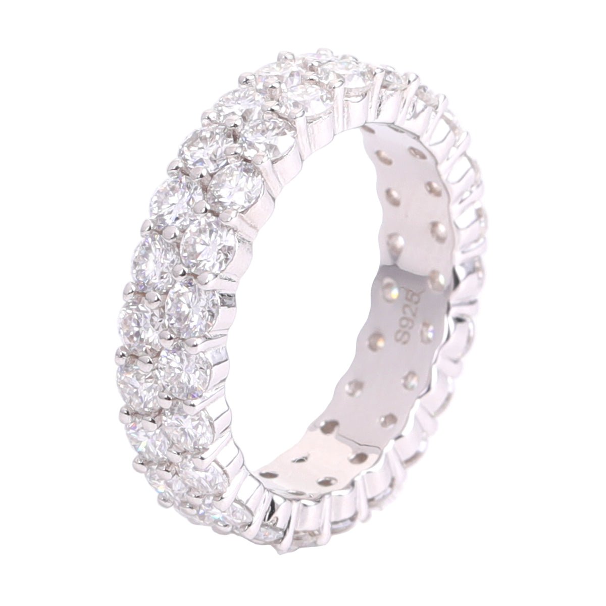 'Infinite Motion' Classic Two Row Ring
