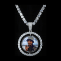 Custom Double-Sided Memorial Pendant - Front View