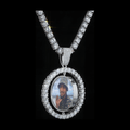 Custom Double-Sided Memorial Pendant - Back View