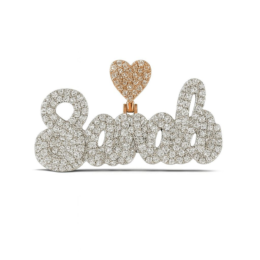 custom name pendant + FREE tennis chain-Jamilah Jewels