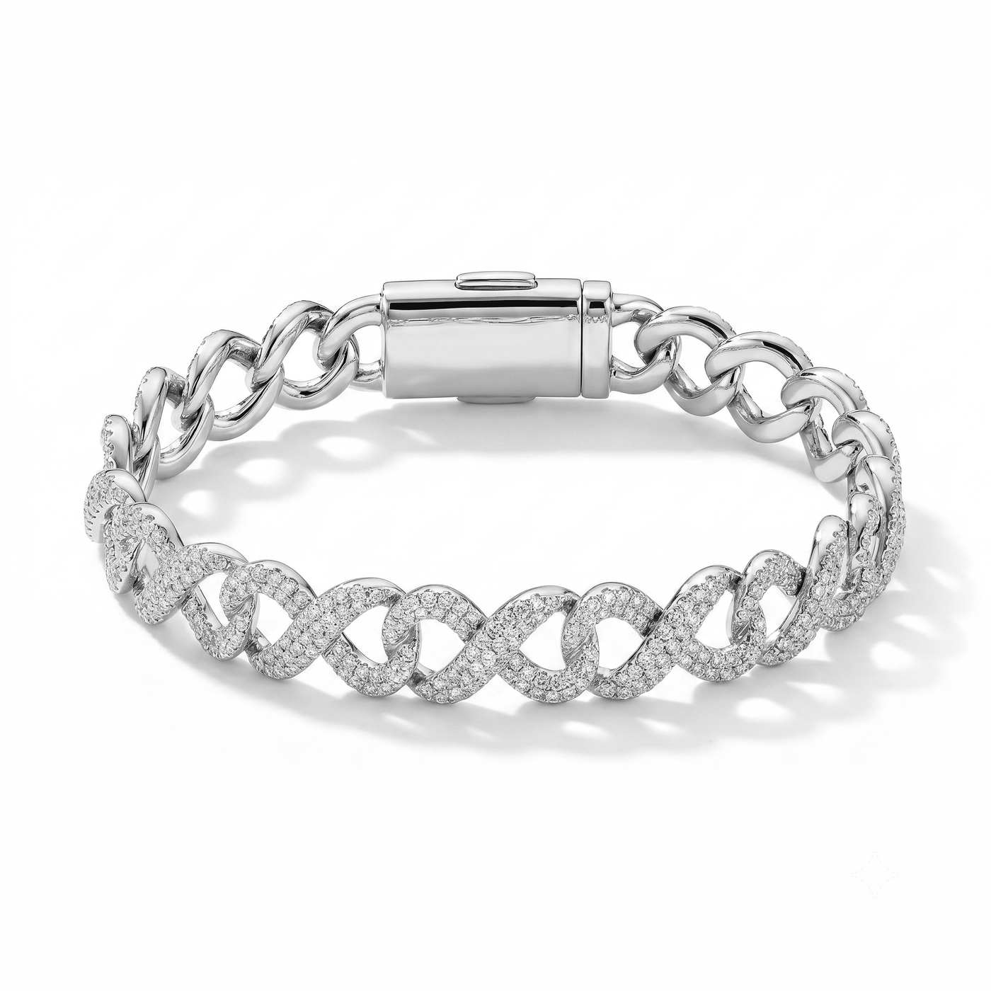 ‘Never Ending’ Infinity Loop Bracelet by Jamilah Jewels - VVS Moissanite & .925 Sterling Silver Jewelry