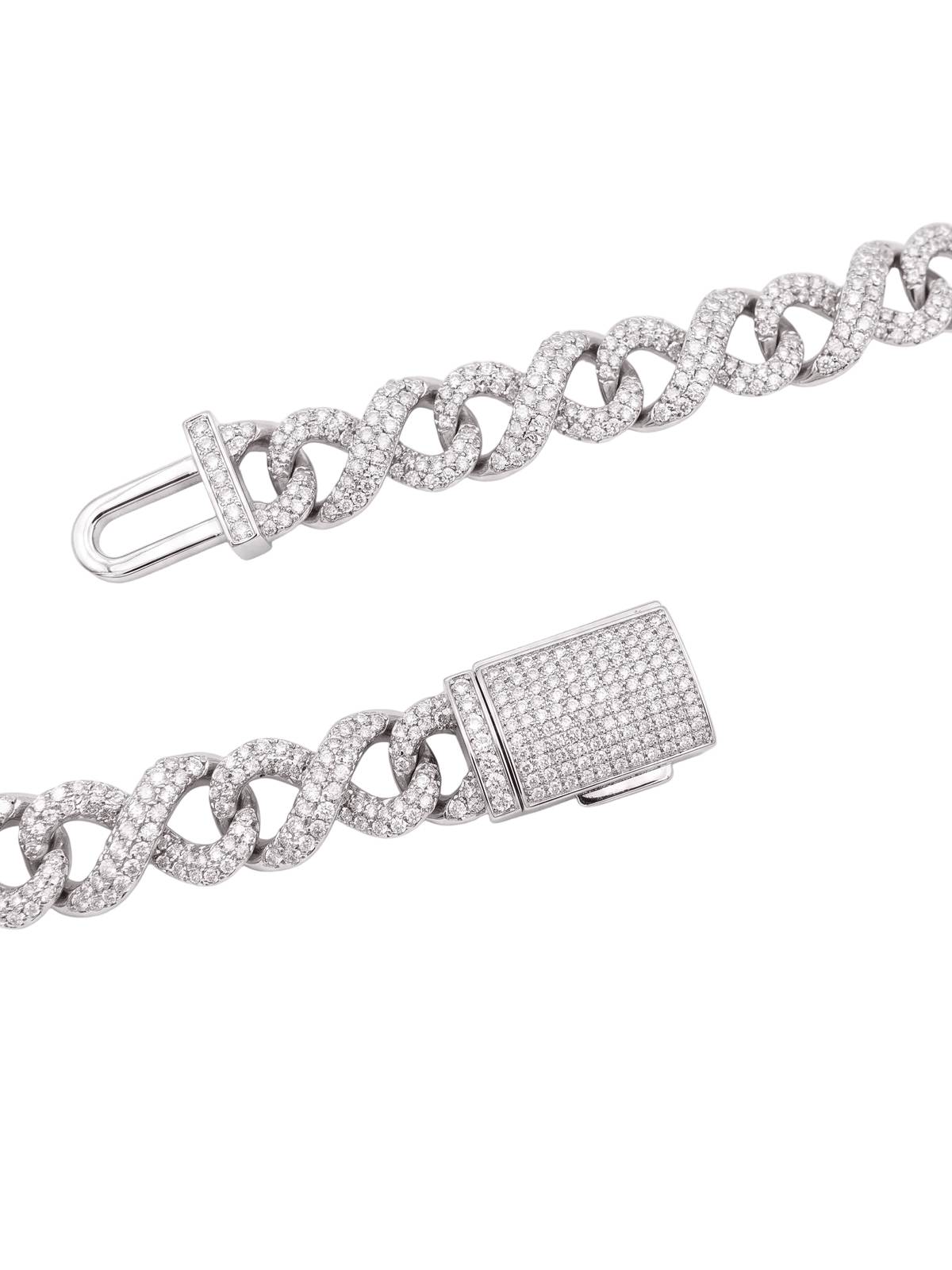 ‘Never Ending’ Infinity Loop Bracelet by Jamilah Jewels - VVS Moissanite & .925 Sterling Silver Jewelry