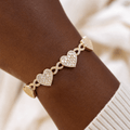‘Eternal Flame’ Baguette Heart Bracelet by Jamilah Jewels - VVS Moissanite & .925 Sterling Silver Jewelry