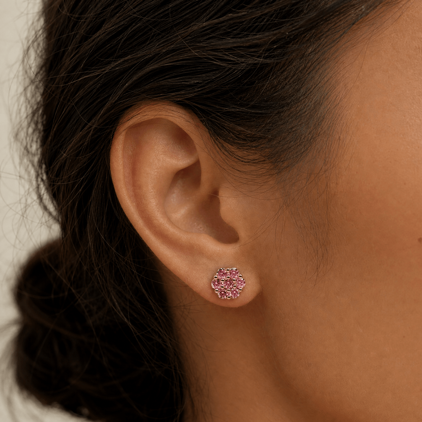 Luxurious Cluster Earrings VVS1 Lab Stones by Jamilah Jewels - VVS Moissanite & .925 Sterling Silver Jewelry