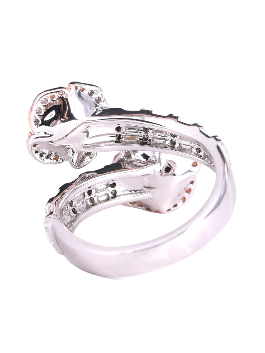 Enchanted Rose Royal Bloom Ring — VVS Moissanite .925 Sterling Silver — Jamilah Jewels