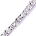 Tennis Bracelet with Round-Cut Lab stone-Jamilah Jewels