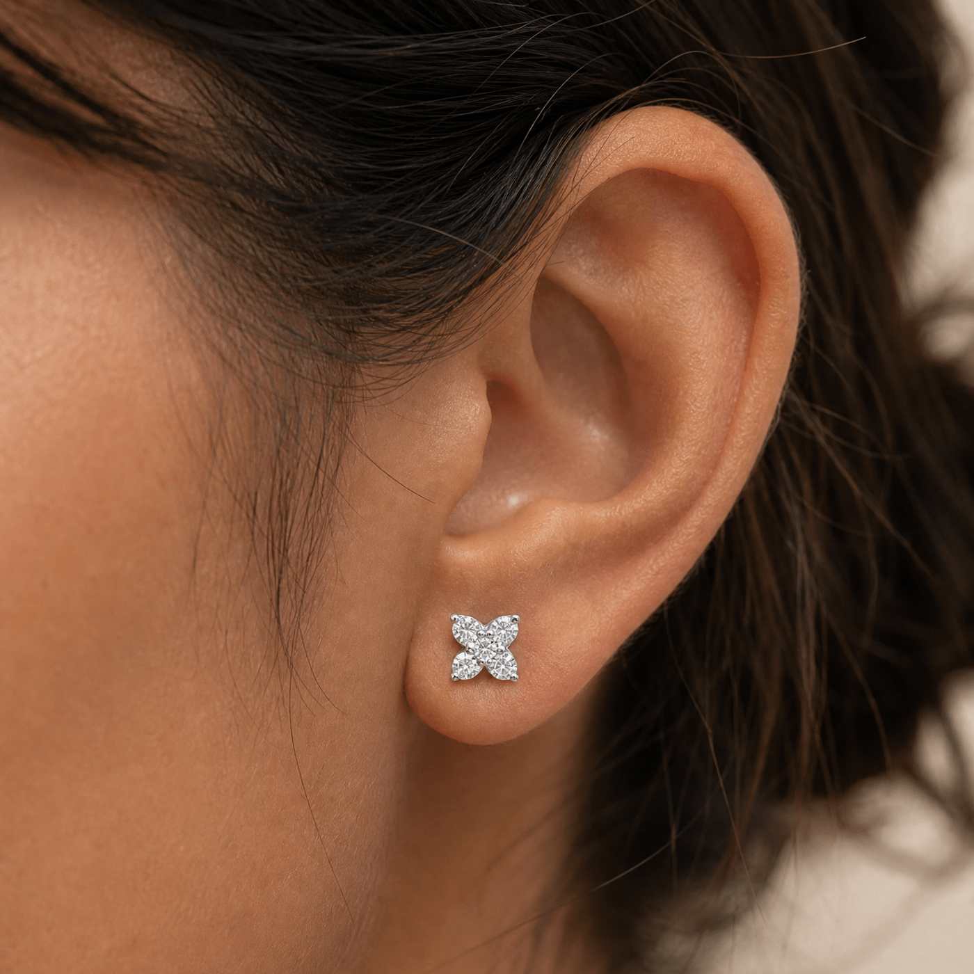 Sophisticated Crossed Icon Earrings by Jamilah Jewels - VVS Moissanite & .925 Sterling Silver Jewelry